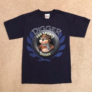 Digger Fox Sports NASCAR Graphic Tee Adult Small Navy Blue Gopher Streetwear